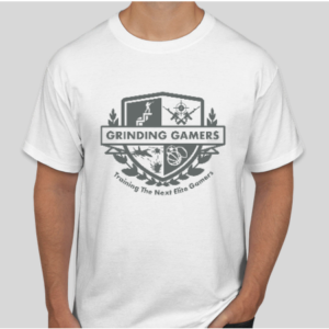 White T-Shirt with Gray Logo